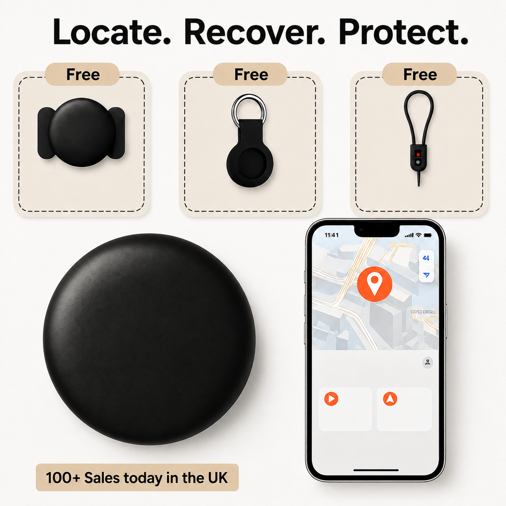 Real-time motorbike tracking via GPS locator using official Apple and Android networks