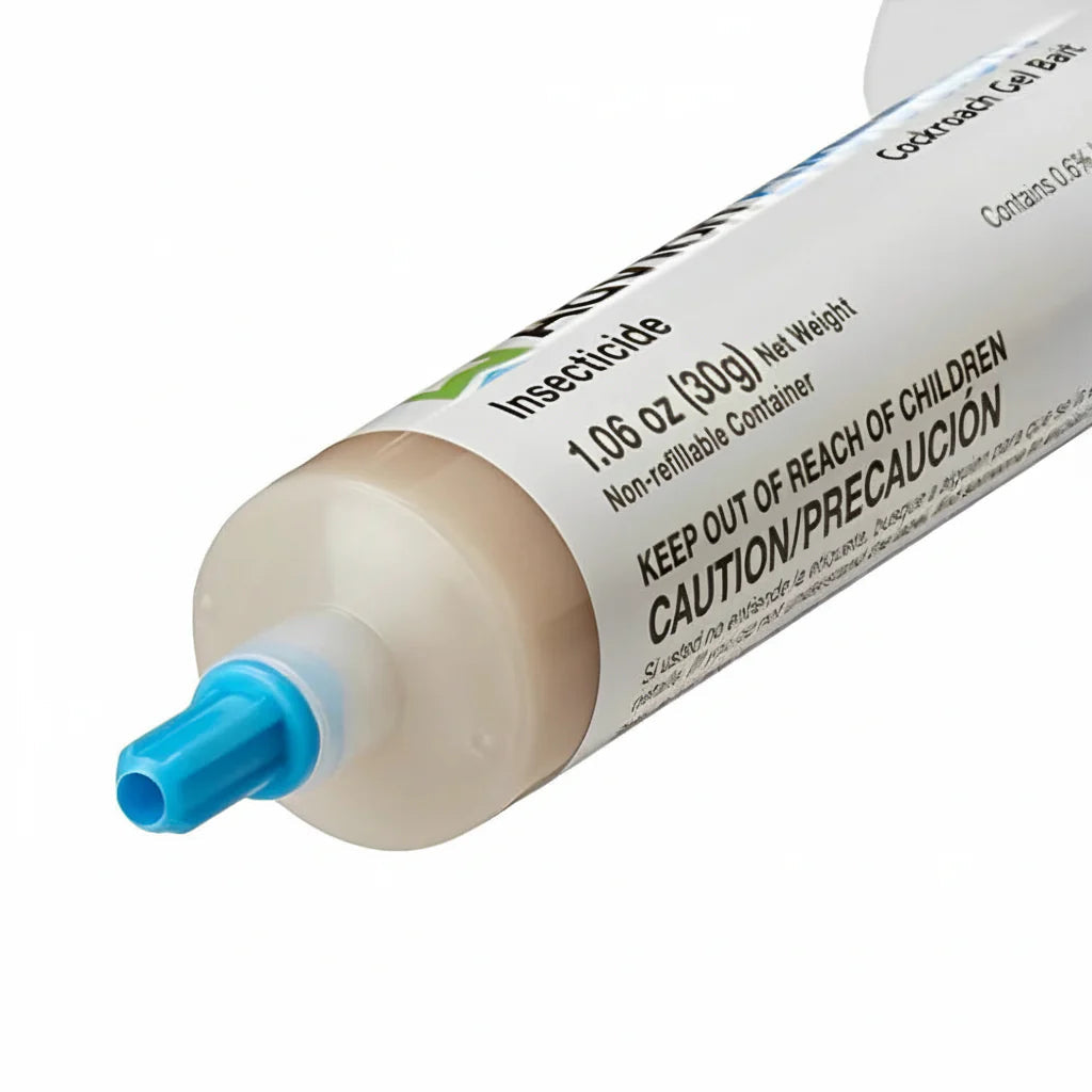 Cockroach gel bait syringe displaying retail packaging