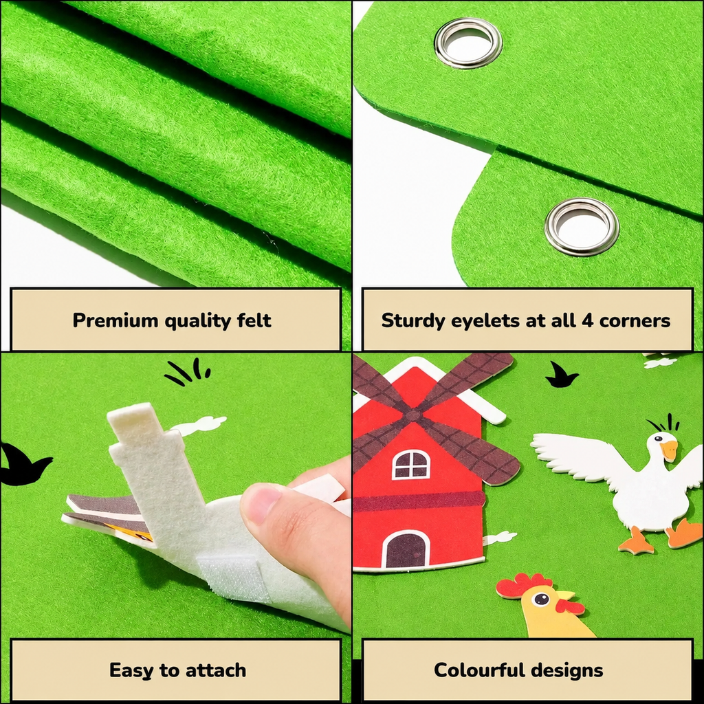 Montessori Felt Board Farm – StoryFelt™