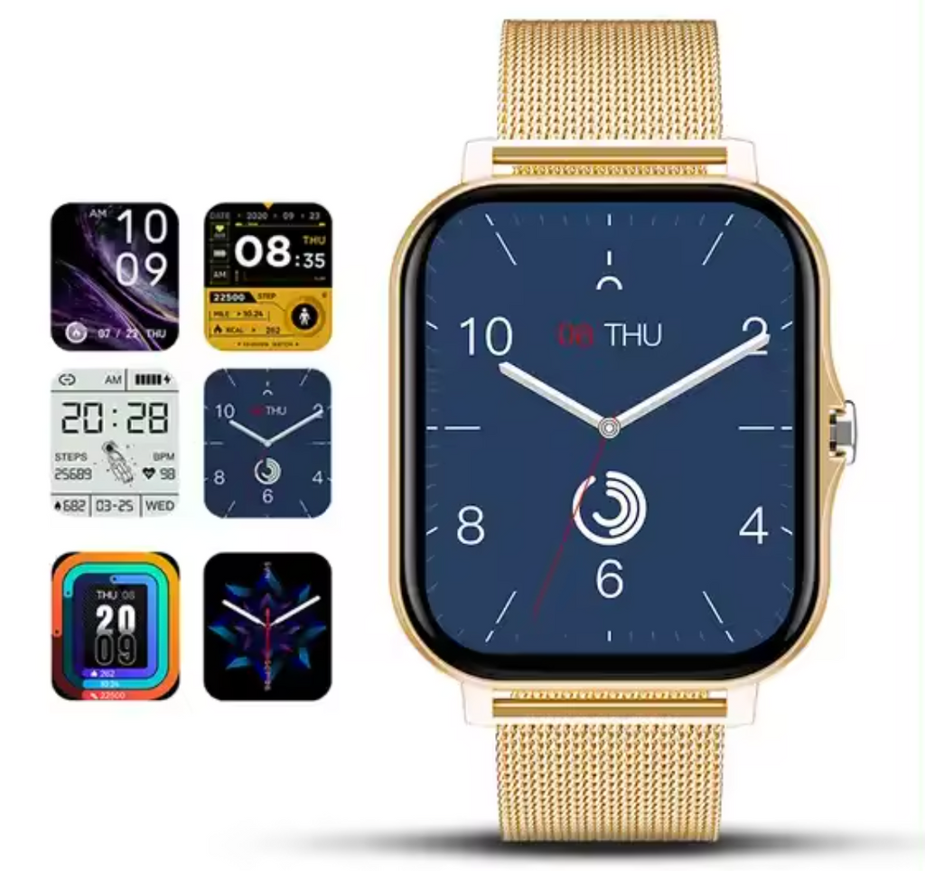 Women's smartwatch lifestyle photograph demonstrating suitability for active contemporary lifestyles