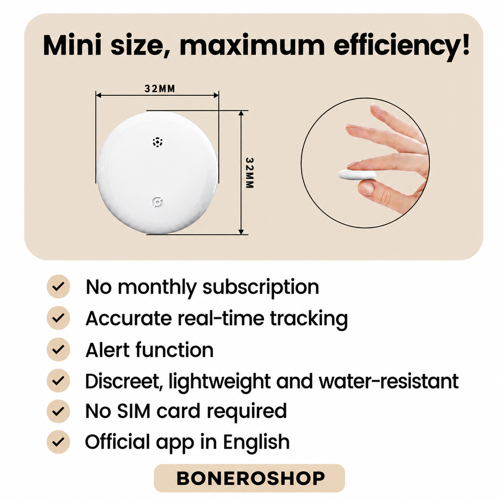 No-subscription GPS vehicle tracker compatible with Apple Find My and Google Find My Device for anti-theft security