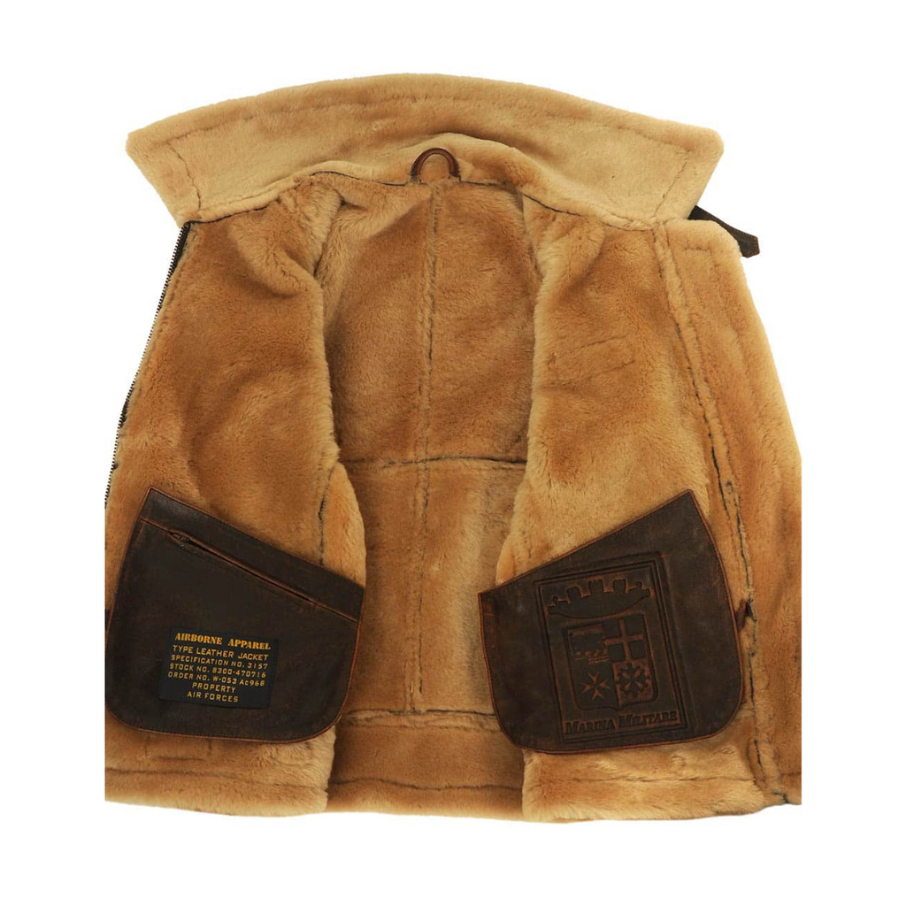 Detail of men's bomber jacket elasticated waistband