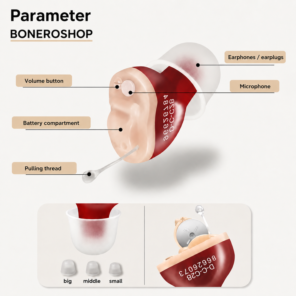 ClearPro rechargeable hearing aid positioned in charging station for convenient charging