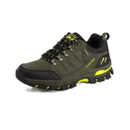 Green women's all-season hiking shoes with GORE-TEX membrane