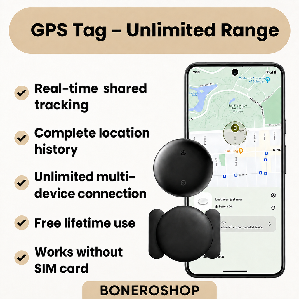 Motorbike GPS Tracker – No Monthly Fees – Works with Apple Find My & Android Find My Device