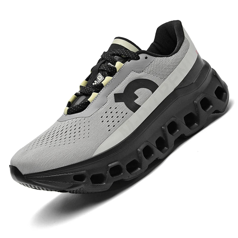 SKYLACE sports trainers being worn during active training on multiple surfaces